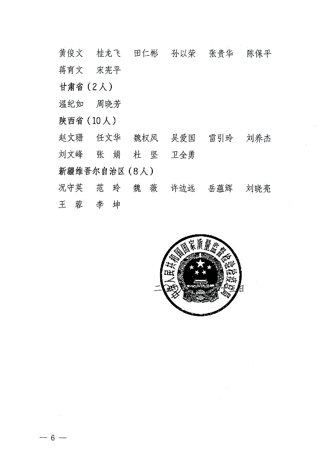 國家質(zhì)量監(jiān)督檢驗檢疫總局公告《關(guān)于公布2007年度延續(xù)注冊的珠寶玉石質(zhì)量檢驗師名單的公告》